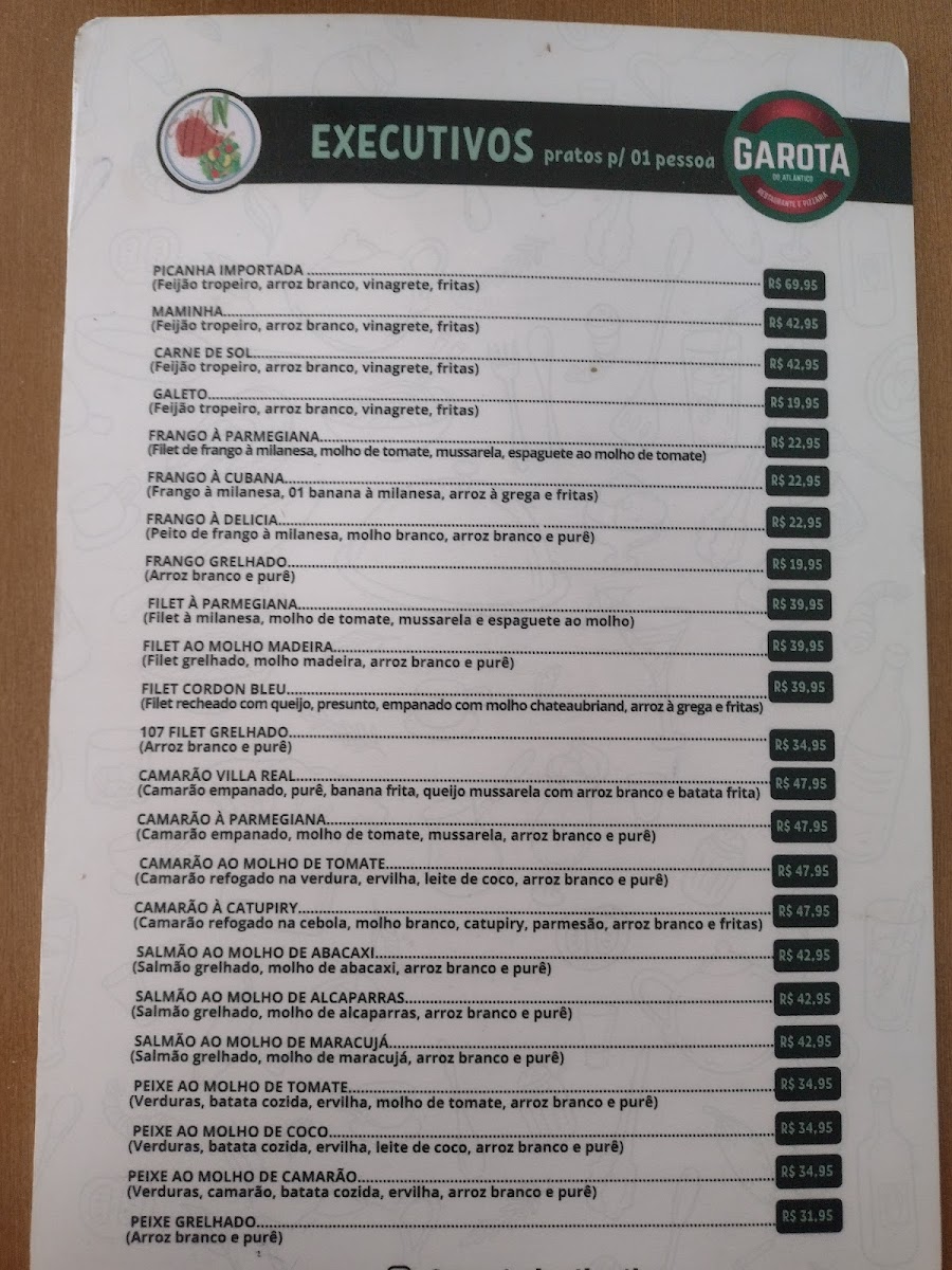 Menu Restaurante E Pizzaria Garota Do Atlântico-2
