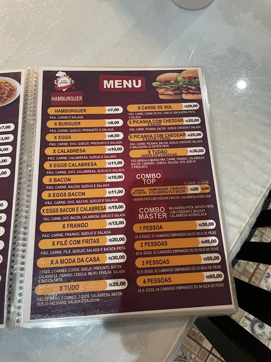 Menu Restaurante E Pizzaria Lá Nos Meninos-4