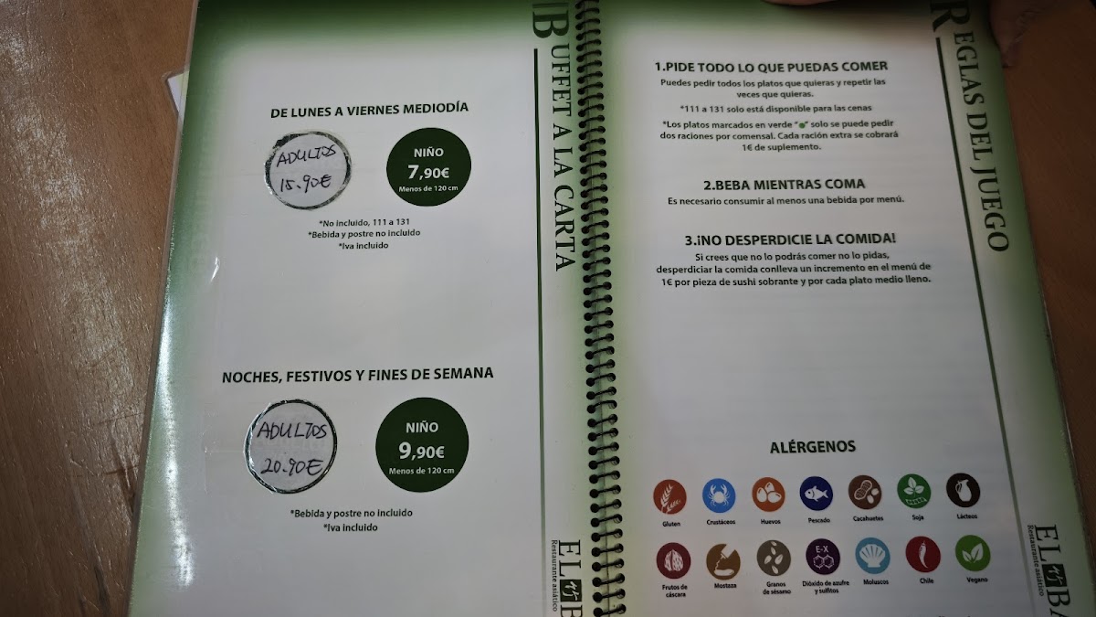 Menu Restaurante El Bambú-1