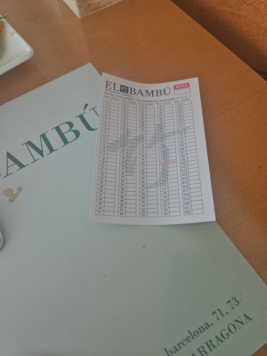 Menu Restaurante El Bambú-8
