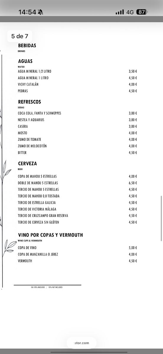 Menu Restaurante El Brasero De Don Pedro-1