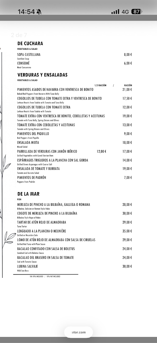 Menu Restaurante El Brasero De Don Pedro-7