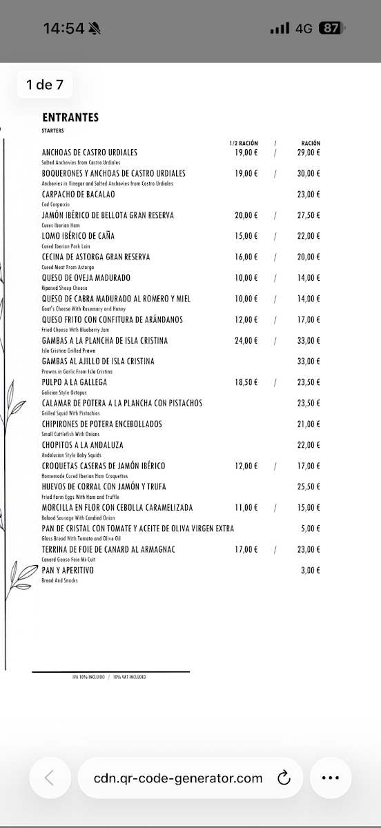 Menu Restaurante El Brasero De Don Pedro-8