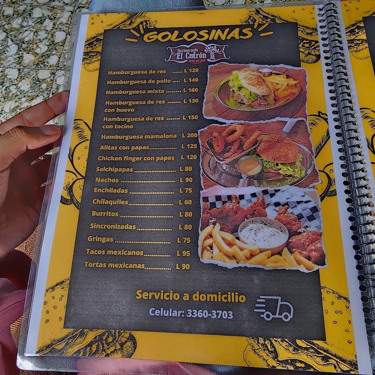 Menu Restaurante El Cedrón-1