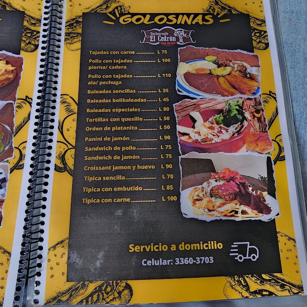 Menu Restaurante El Cedrón-3