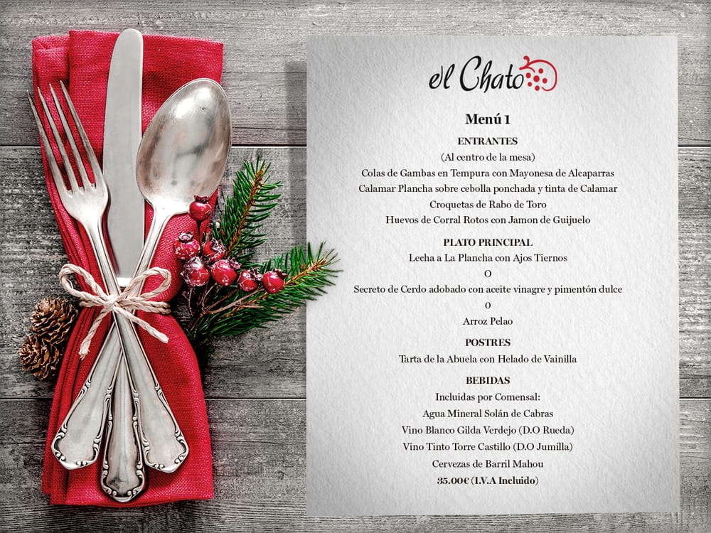 Menu Restaurante El Chato-9