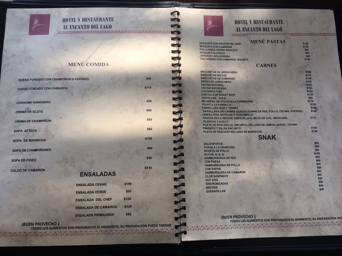 Menu Restaurante El Encanto Del Lago-7