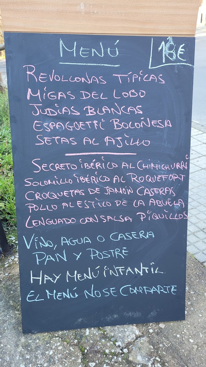 Menu Restaurante El Lobo Cojo-10