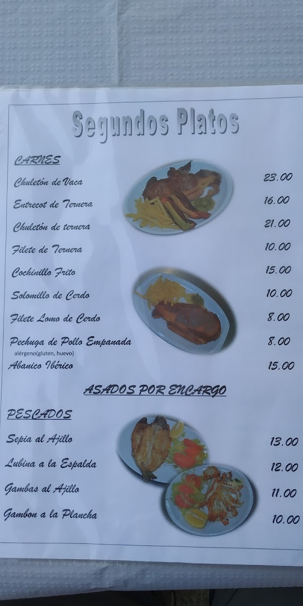 Menu Restaurante El Lobo Cojo-9