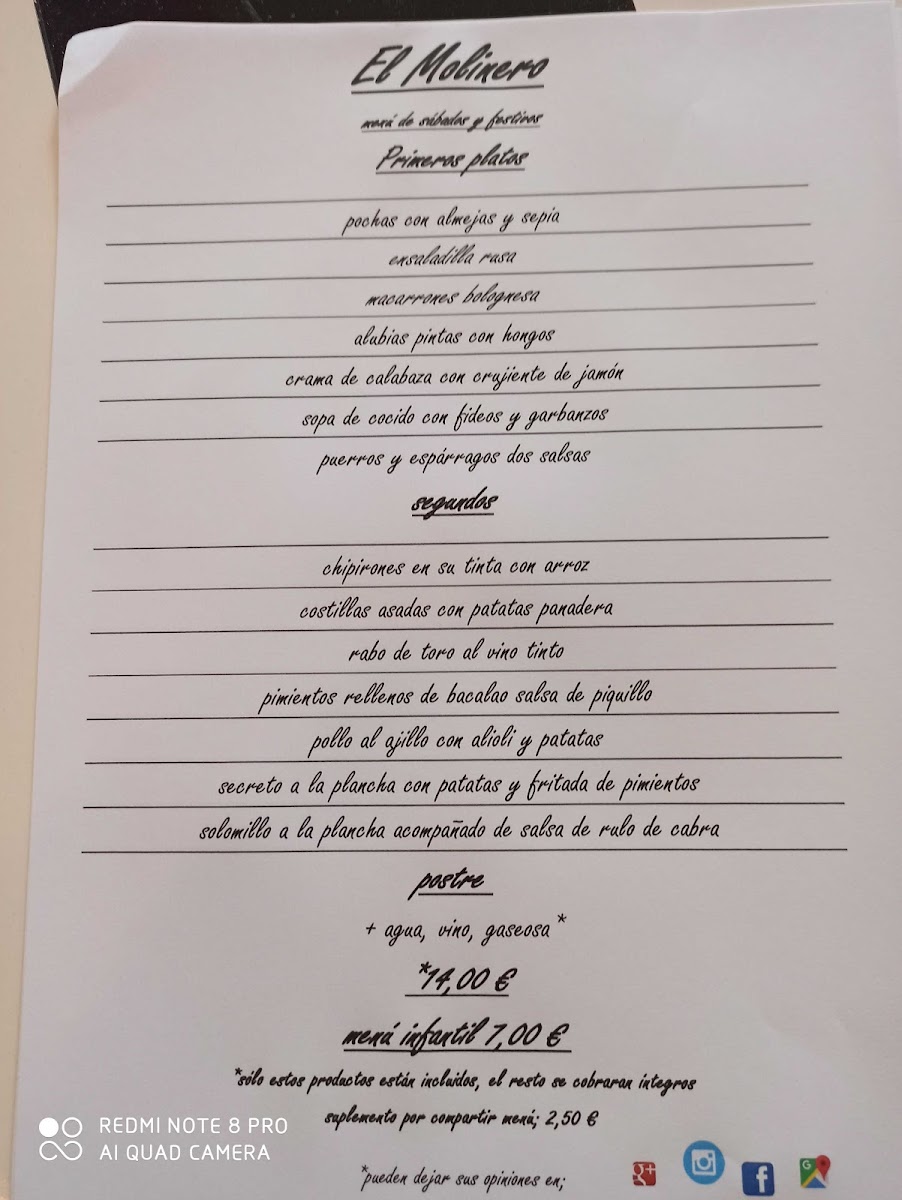 Menu Restaurante El Molinero Asador-2