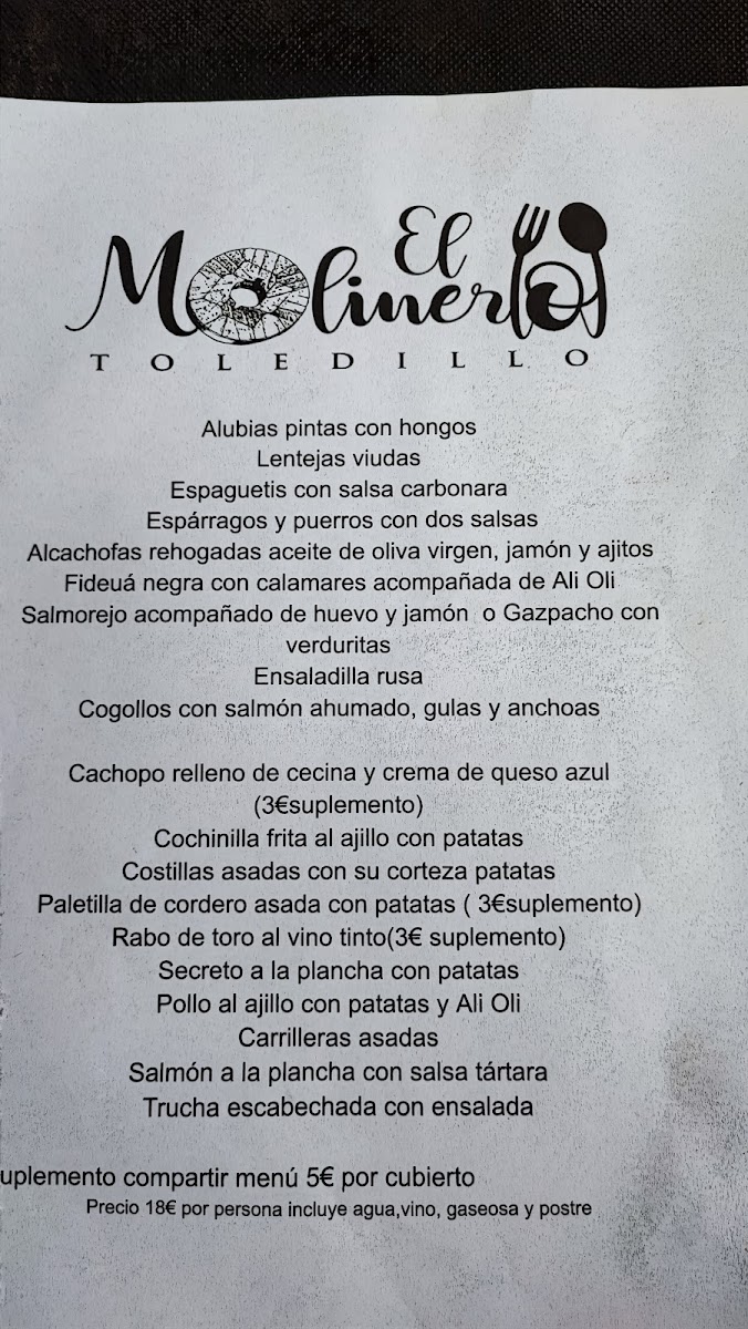Menu Restaurante El Molinero Asador-4