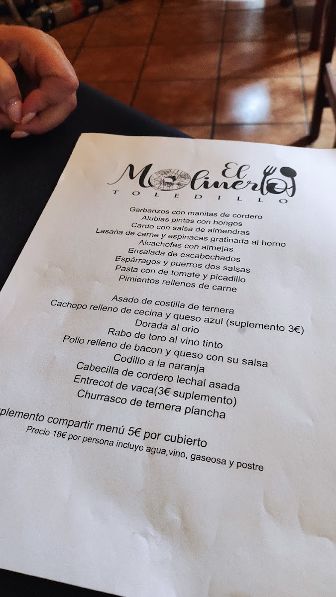 Menu Restaurante El Molinero Asador-5