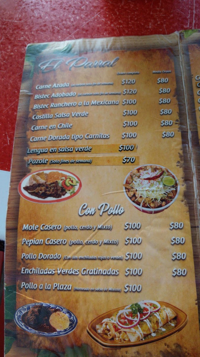 Menu Restaurante El Parral-2