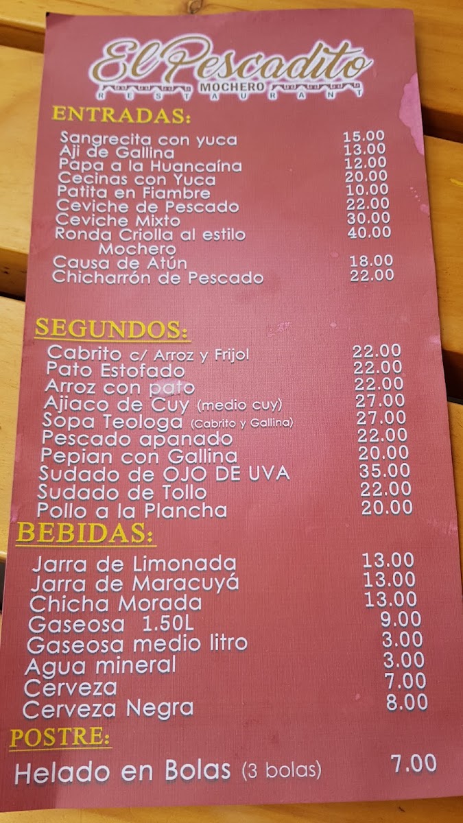 Menu Restaurante El Pescadito Mochero-3
