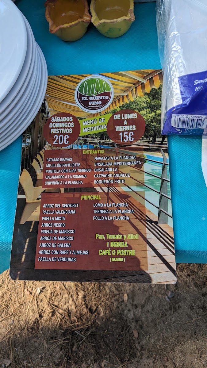 Menu Restaurante El Quinto Pino-2