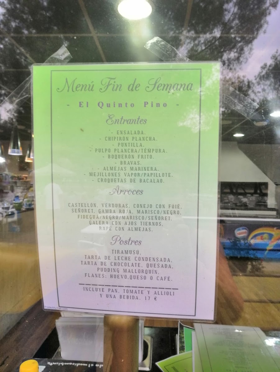 Menu Restaurante El Quinto Pino-8