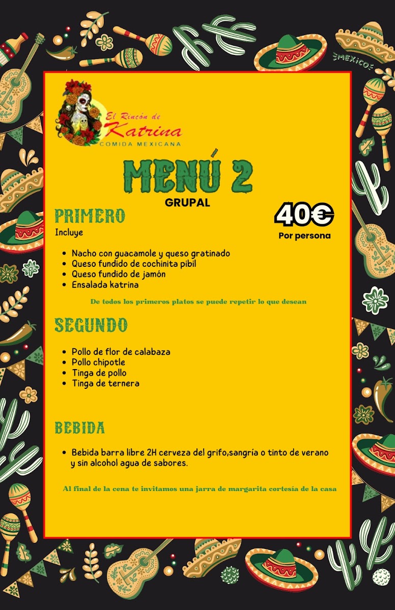 Menu Restaurante El Rincón De Katrina-4