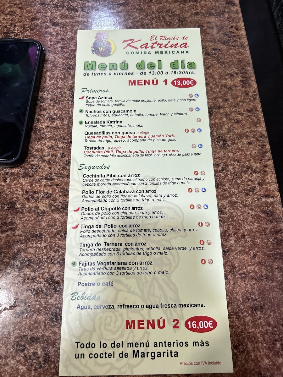 Menu Restaurante El Rincón De Katrina-7