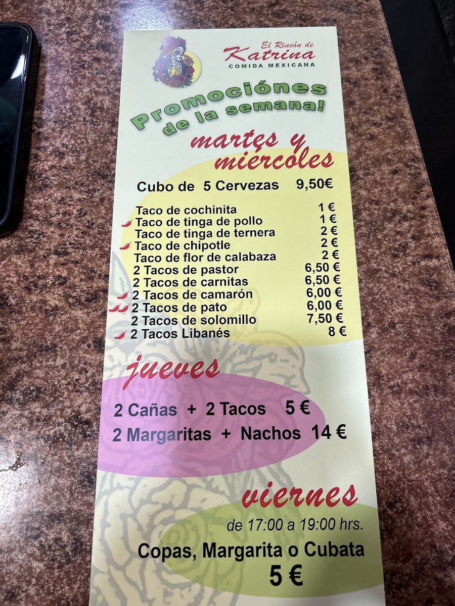 Menu Restaurante El Rincón De Katrina-8