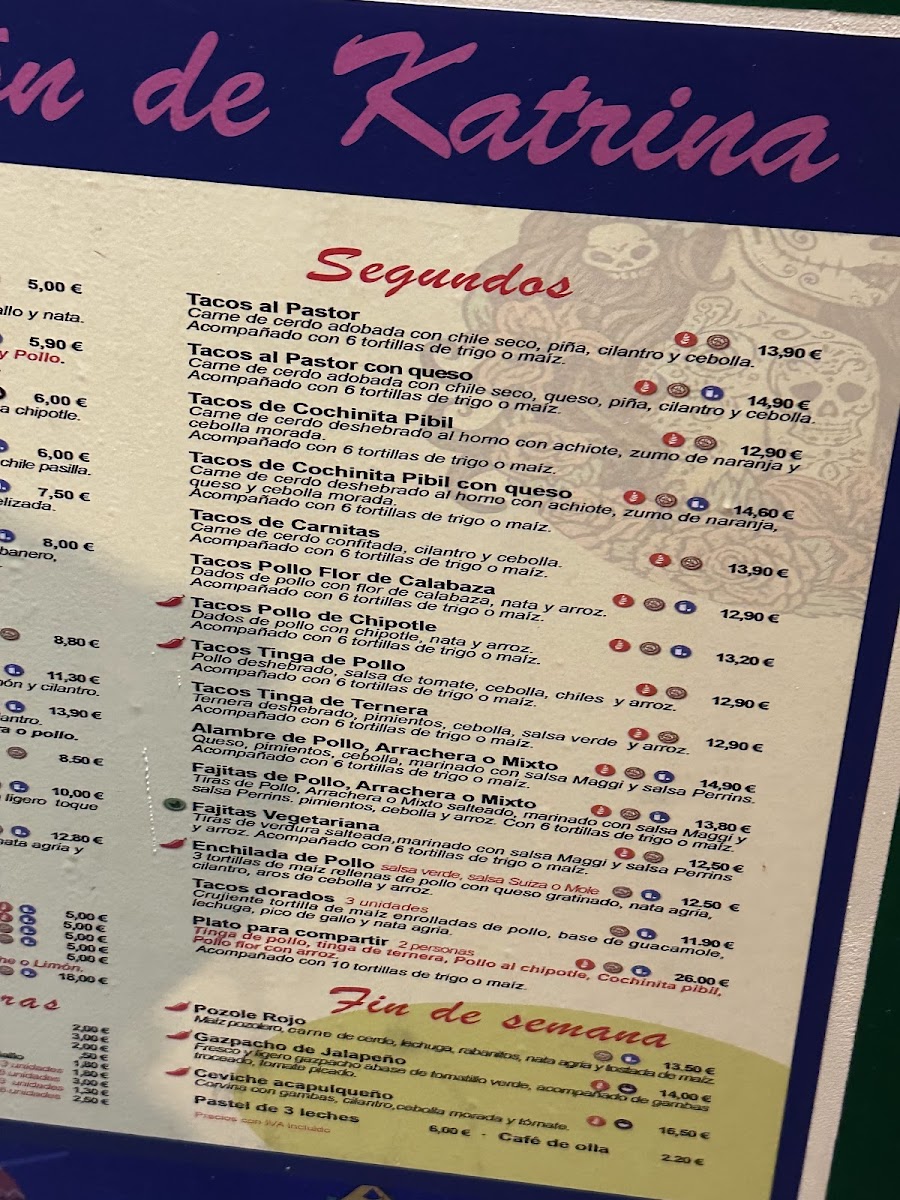 Menu Restaurante El Rincón De Katrina-9