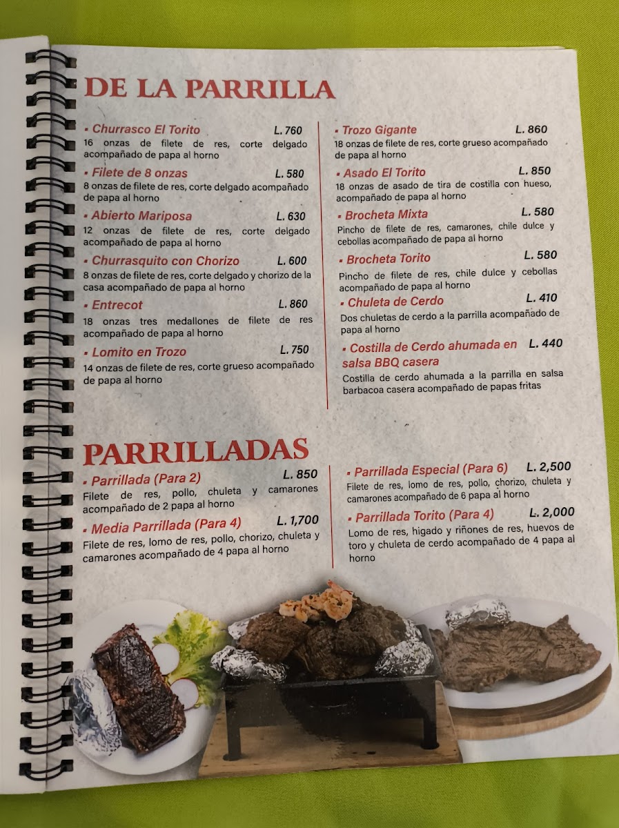 Menu Restaurante El Torito • Comayagua-3