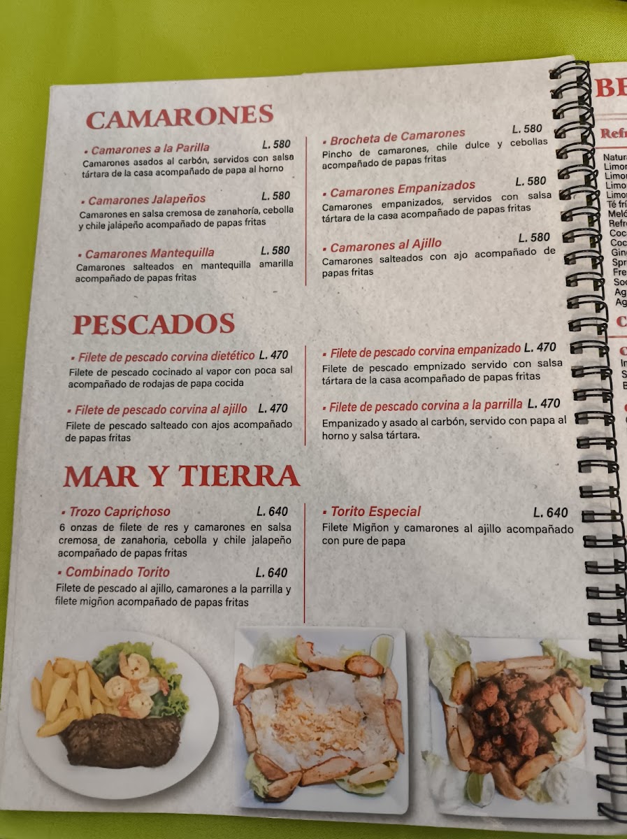 Menu Restaurante El Torito • Comayagua-4