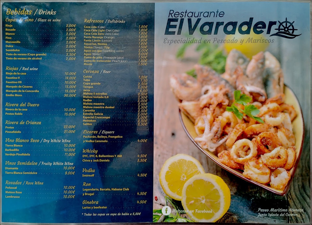 Menu Restaurante El Varadero-7