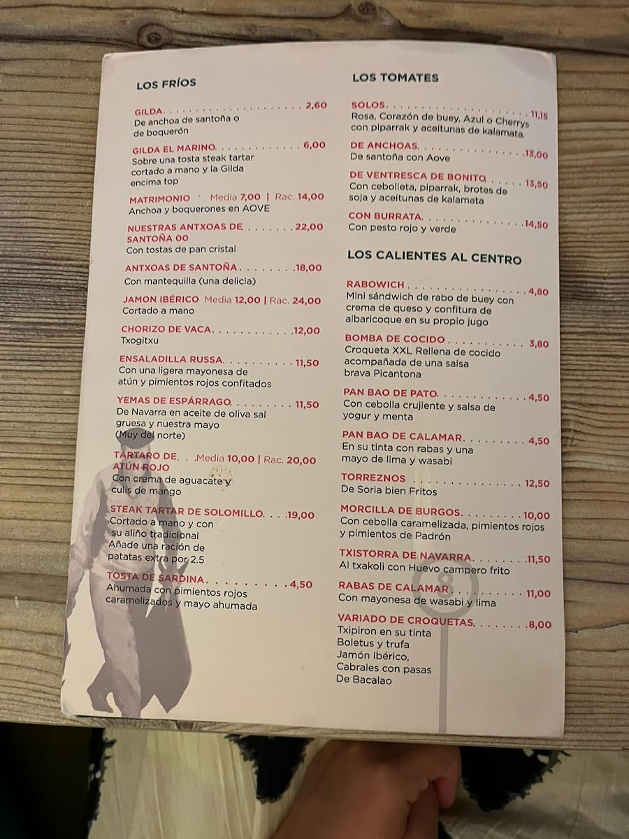 Menu Restaurante El Vasco-7