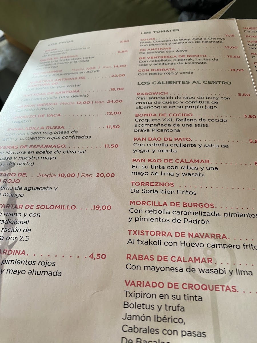 Menu Restaurante El Vasco-9