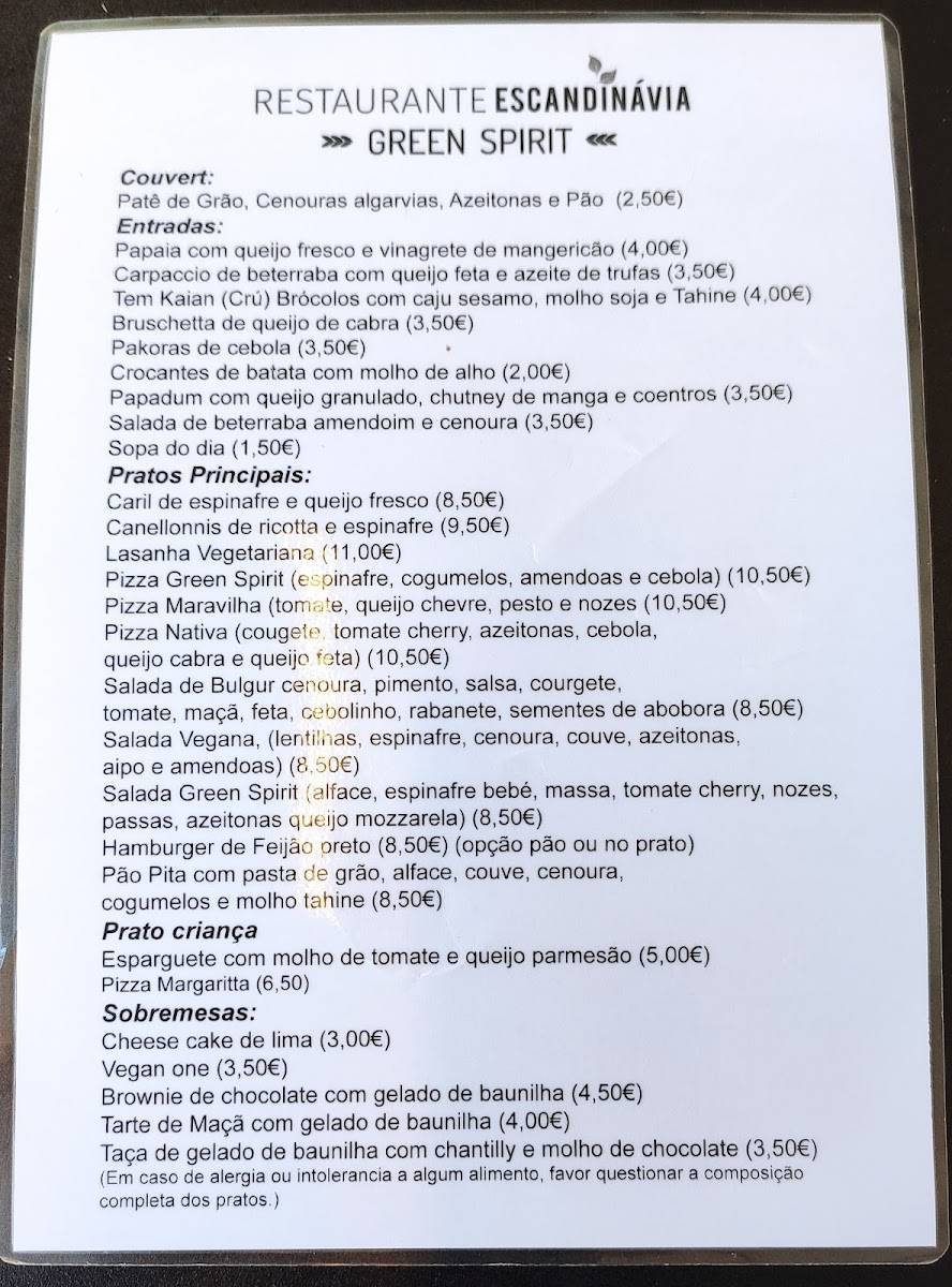 Menu Restaurante Escandinávia - Green Spirit-2
