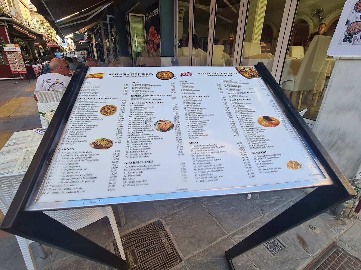 Menu Restaurante Europa-2