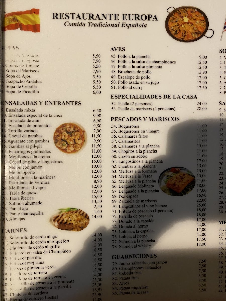 Menu Restaurante Europa-4