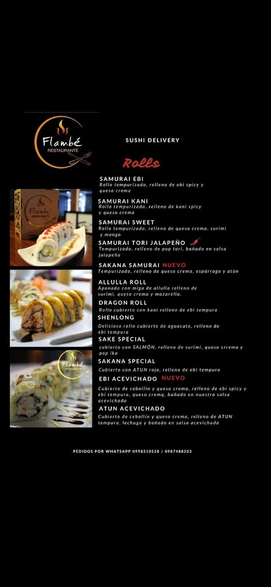 Menu Restaurante Flambé-1