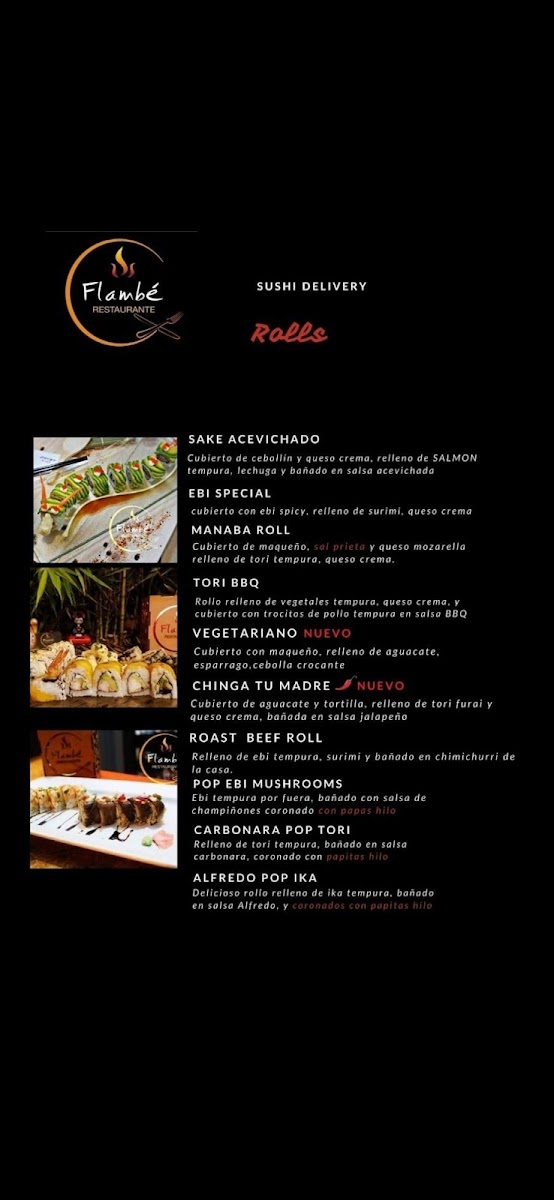 Menu Restaurante Flambé-2