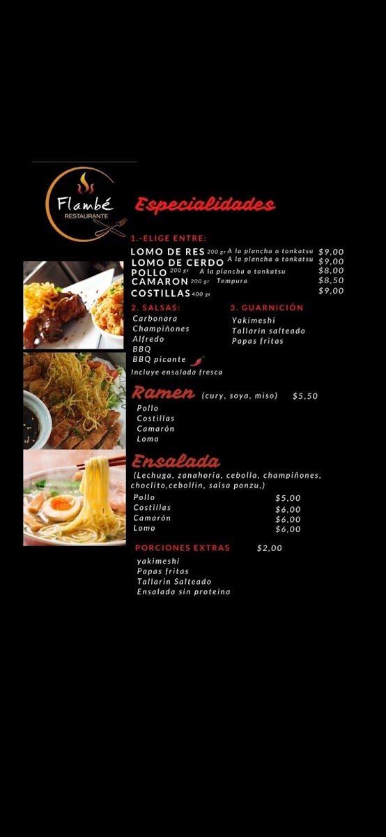 Menu Restaurante Flambé-3