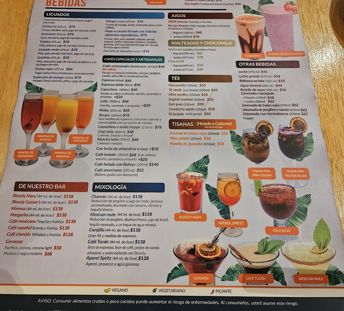 Menu Restaurante Fredy's Tucán Nuevo Nayarit-1