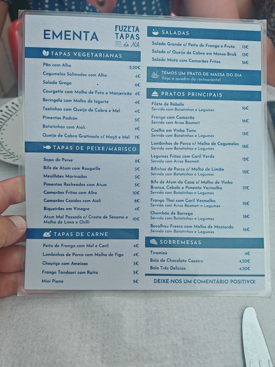 Menu Restaurante Fuzeta Tapas Do Nik-3