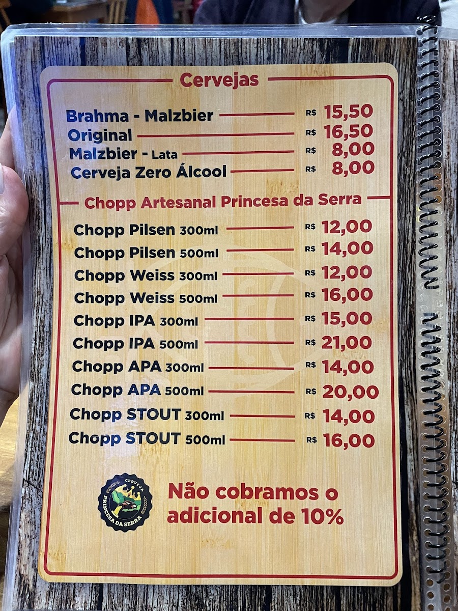 Menu Restaurante Galpao Capao Do Cipo-1