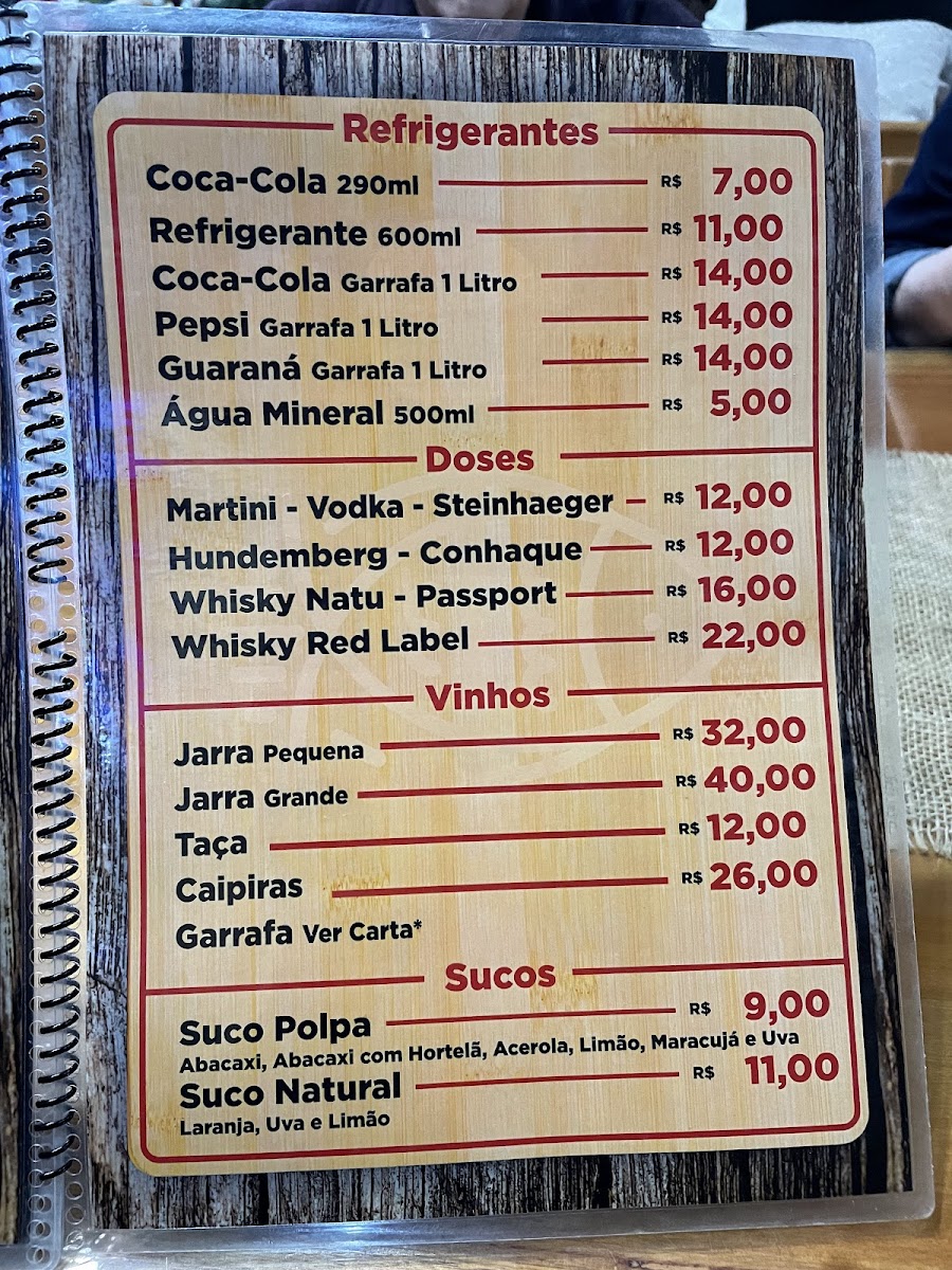 Menu Restaurante Galpao Capao Do Cipo-2