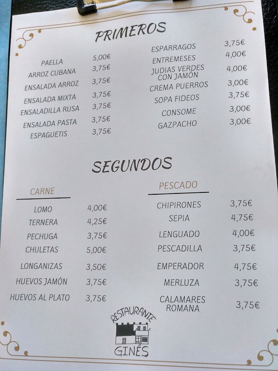 Menu Restaurante Ginés-2