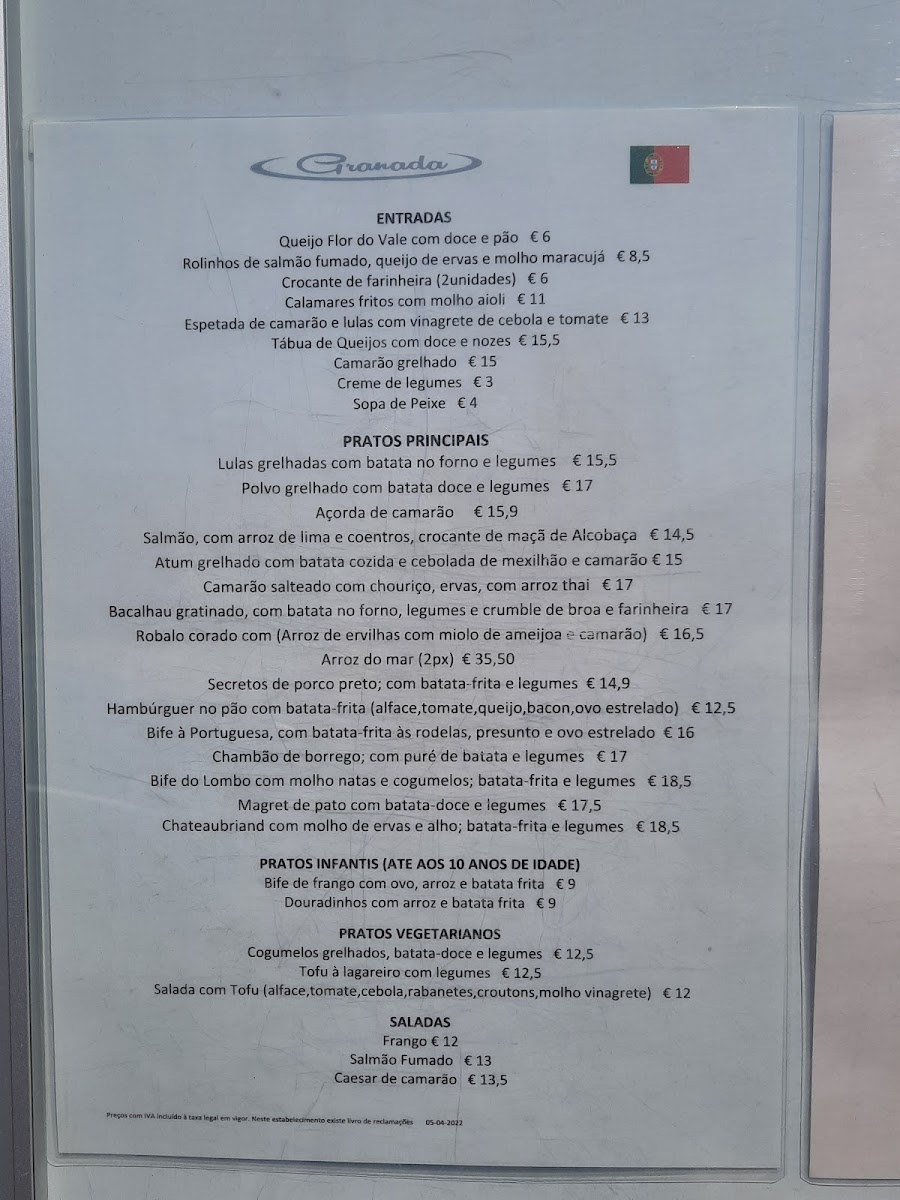 Menu Restaurante Granada-4