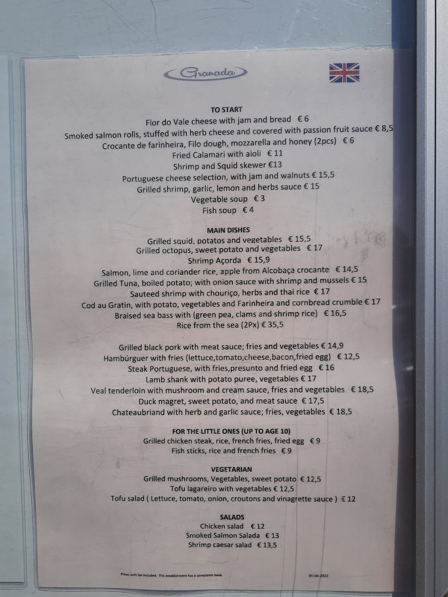 Menu Restaurante Granada-5