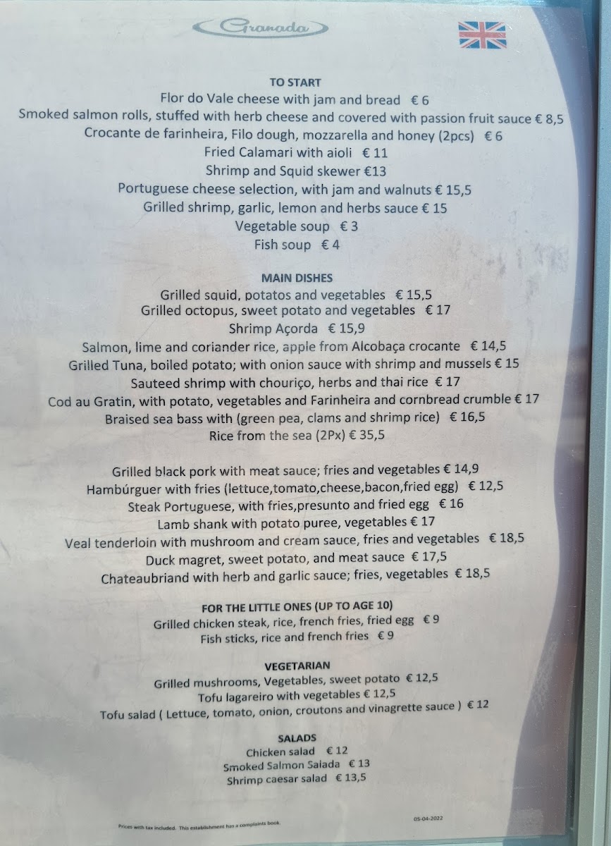 Menu Restaurante Granada-8