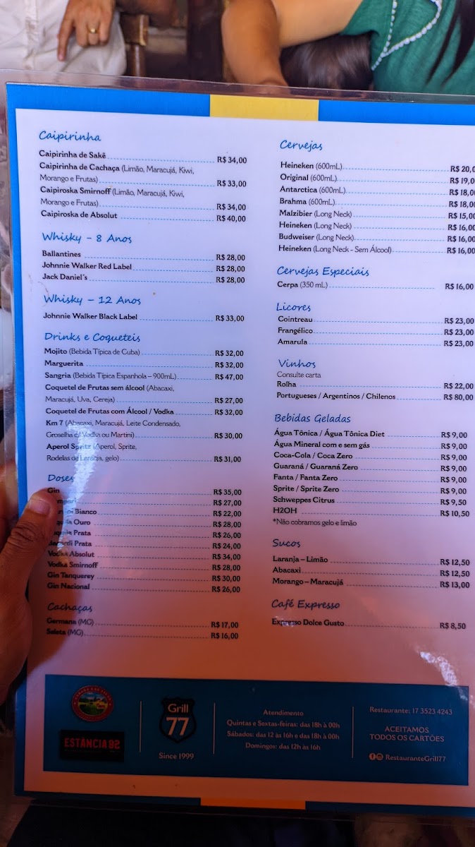 Menu Restaurante Grill77-1