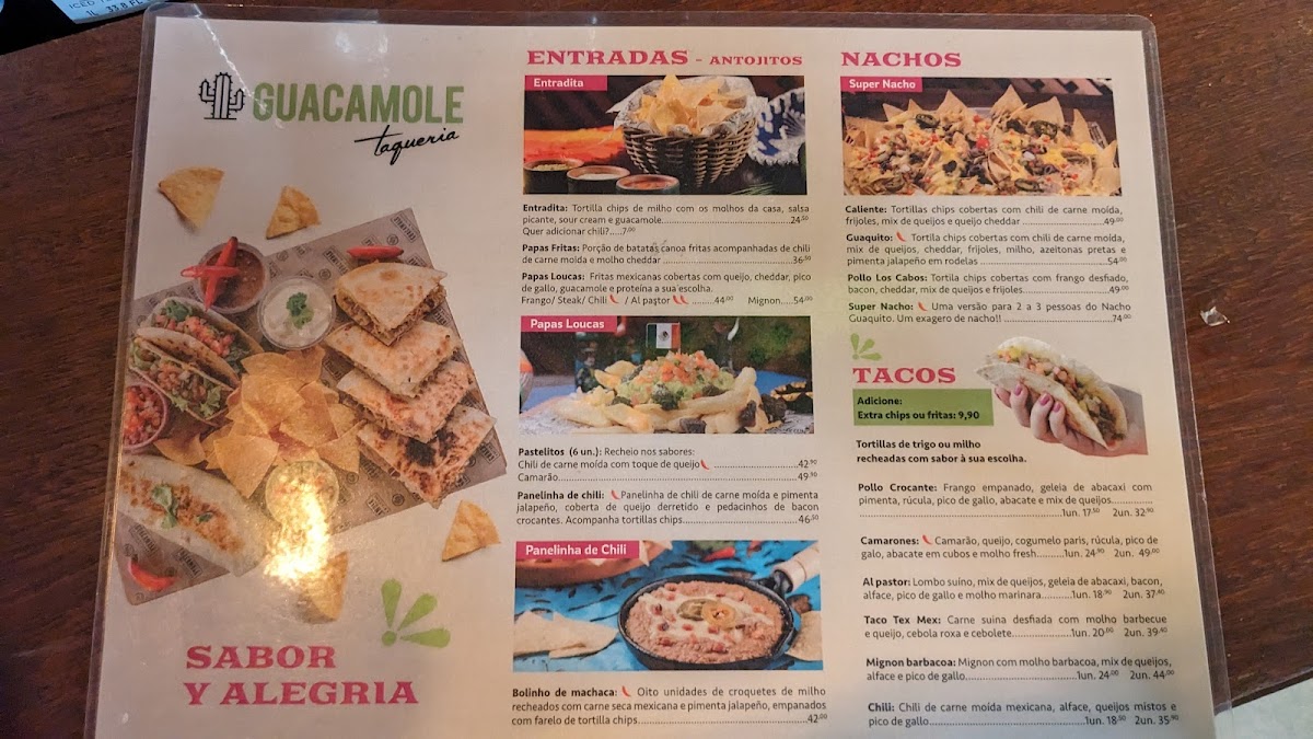 Menu Restaurante Guacamole Taqueria - Mercadoteca-10