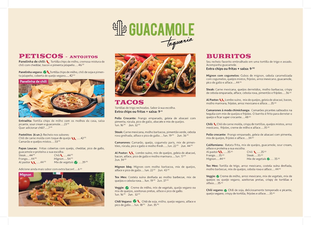 Menu Restaurante Guacamole Taqueria - Mercadoteca-2