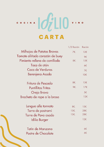 Menu Restaurante I D I L I O - Cocina Y Vino-2