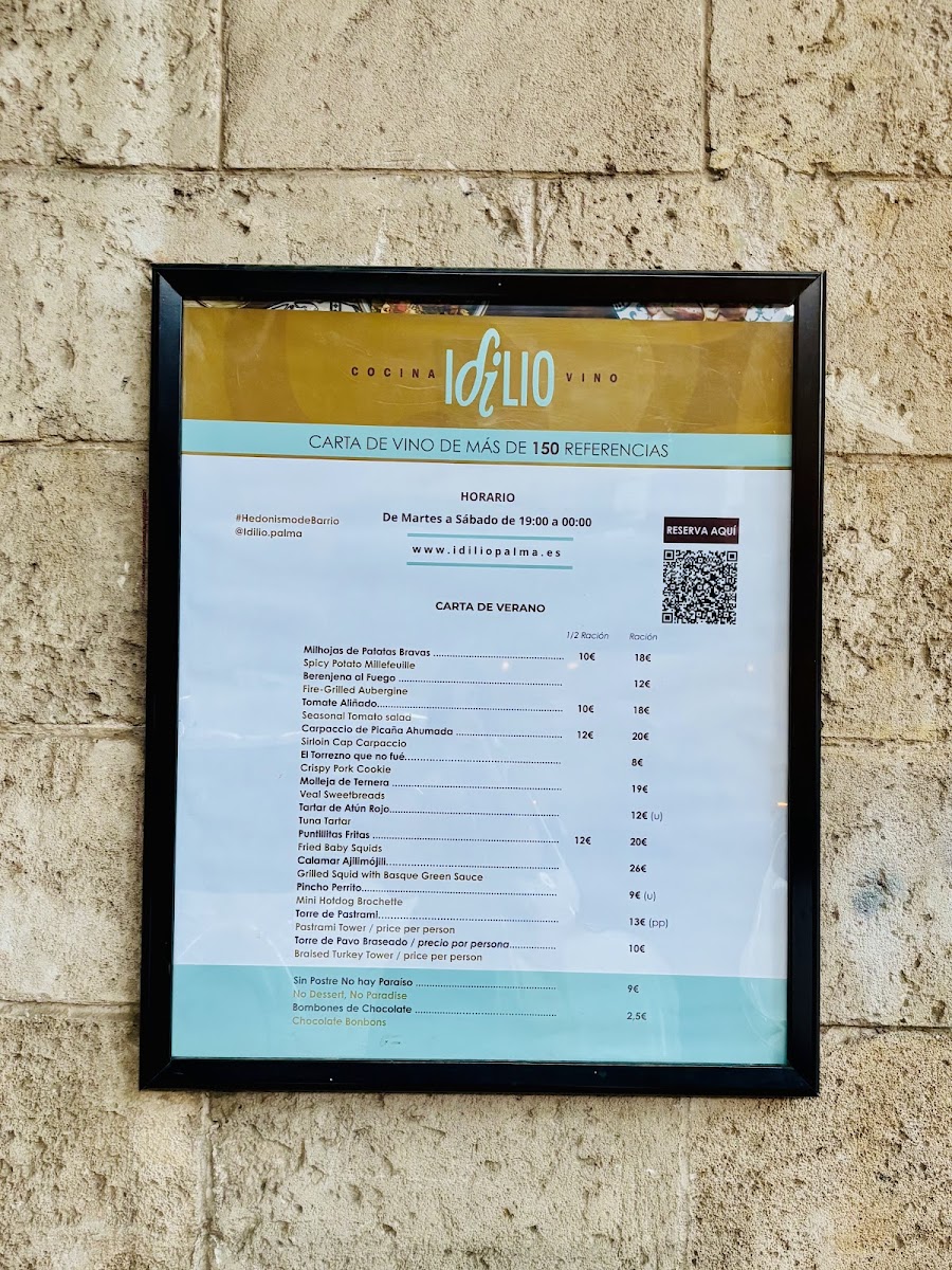 Menu Restaurante I D I L I O - Cocina Y Vino-3