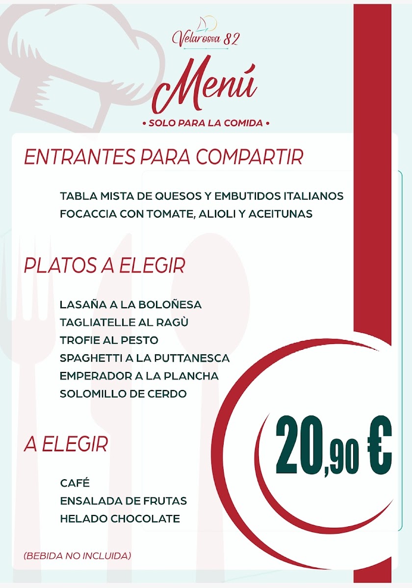 Menu Restaurante Italiano Y Pizzeria Velarossa82-1