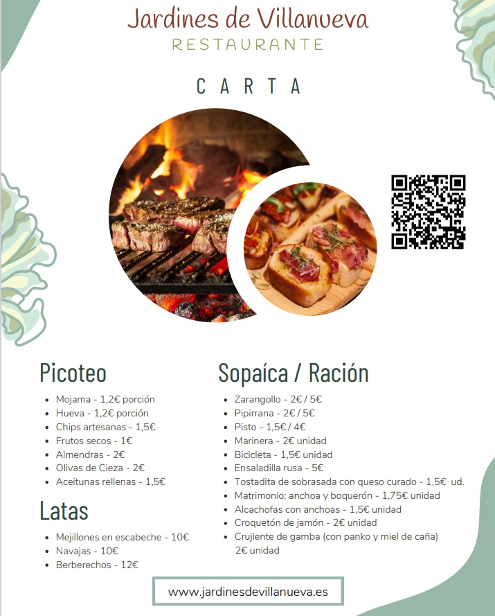 Menu Restaurante Jardines De Villanueva-2